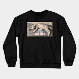 “Tired Cat - Deep Sleep and Purring” Crewneck Sweatshirt